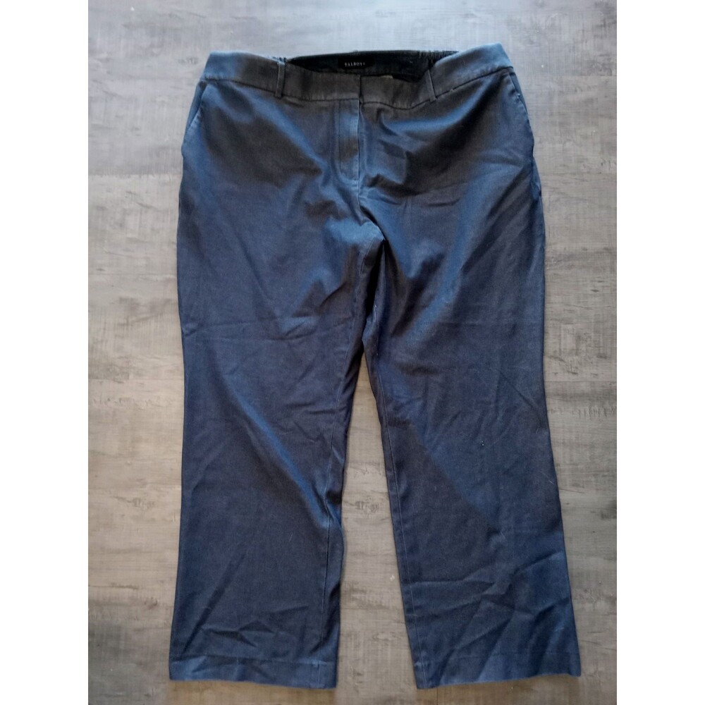 Talbots Newport Pant Dark Wash Trouser Jeans Elastic 22W